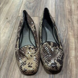 Snakeskin Patterned Women's Shoes